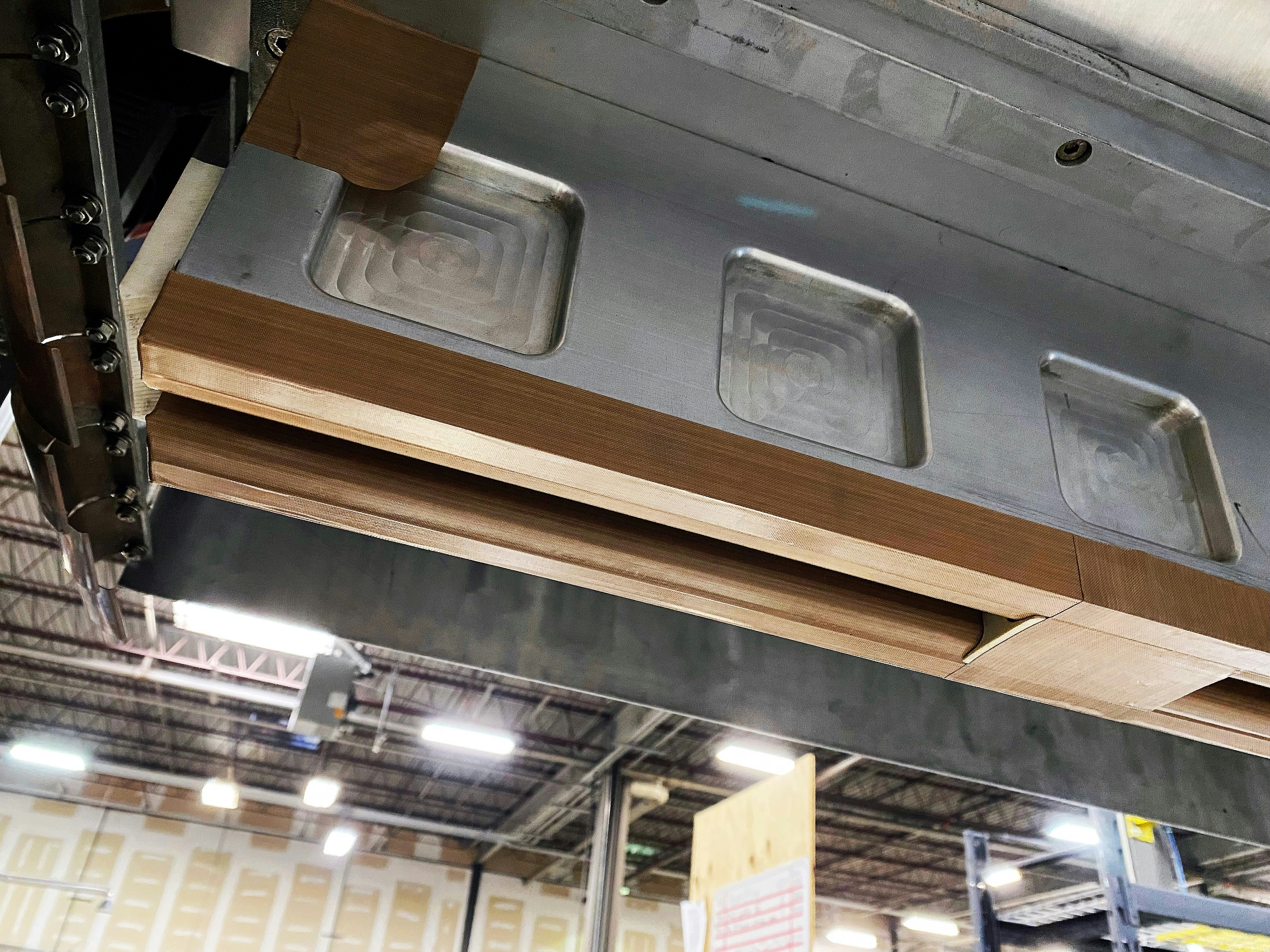 Thermex Thermatron Blog Utilizing Thermex Thermatrons Rf Tooling Expertise Rf Tooling Installed In An Rf Press